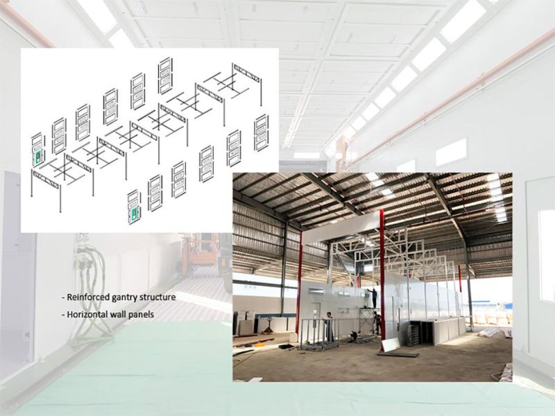 Diesel Heating Spraying and Baking Booth for Commercial Vehicle