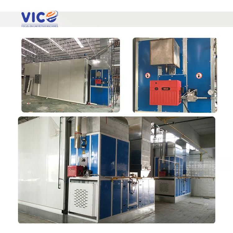 Vico European Standard Painting Booth Car Baking Oven Mixing Room