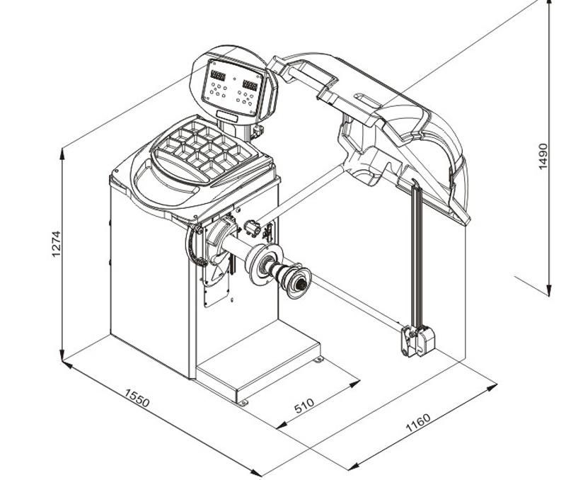 Automatic Wheel Balancing Equipment Home Garage Equipment