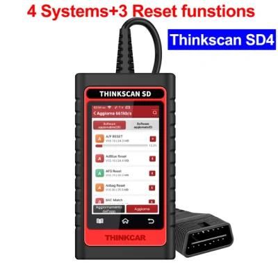 Thinkcar Thinkscan SD4 OBD2 Scanner Resets Full System Car Diagnostic Tool Code Reader Professional Scanner Tool