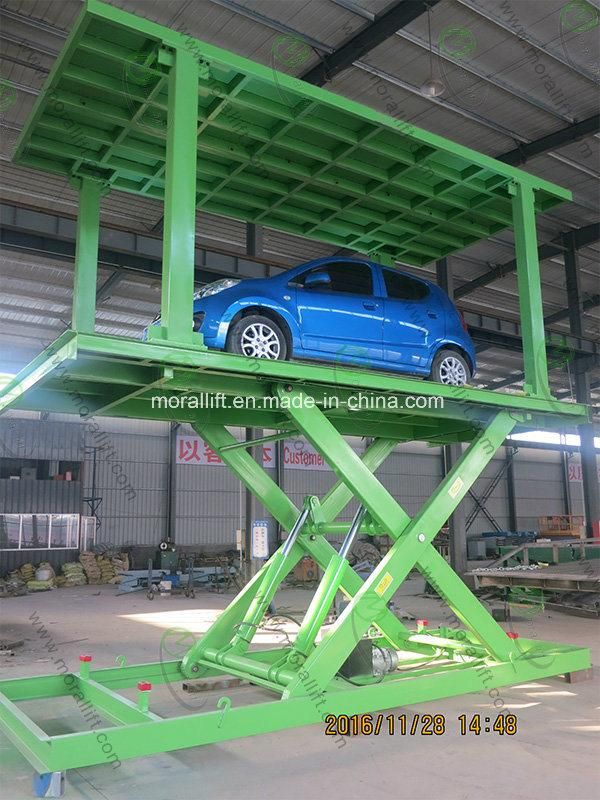 CE Hydraulic vertical car lift double deck parking equipment