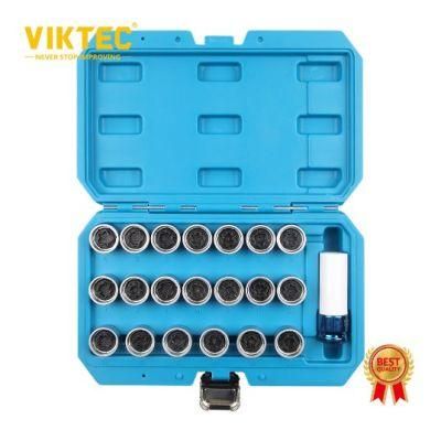 Vt13007c Ce 21PCS Audi Locking Wheel Nut Stud Remover Tool Set