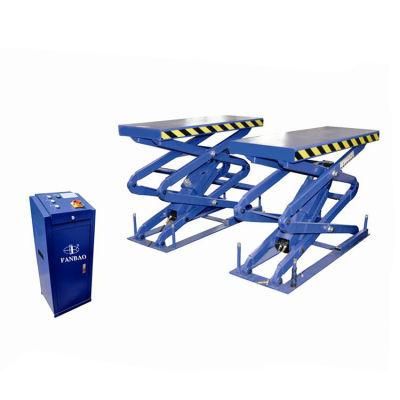 Car Double Scissor Lift Hoist in Ground