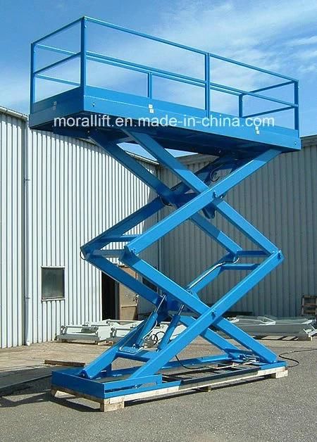 Hydraulic 4 ton loading stationary scissor car lift table