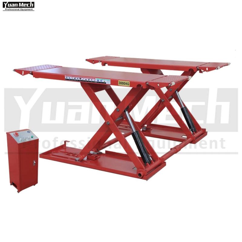 3000kg Vehicle MID Rise Auto Car Scissor Lift for Garage