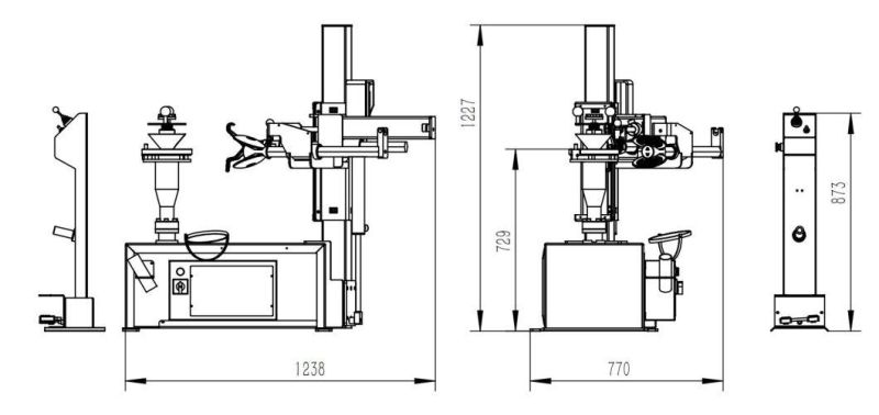 Road Rescue Mobile Tire Changer Machine