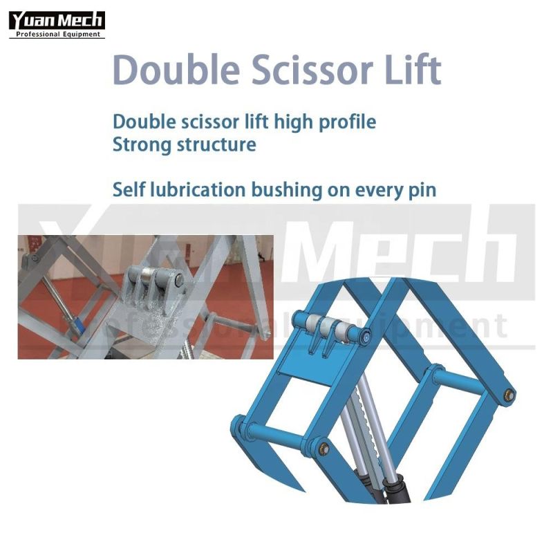 High Profile Inground Double Scissor Car Lift