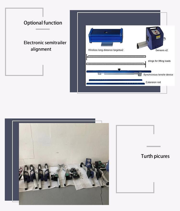 Portable Machine Wheel Alignment with Sensors