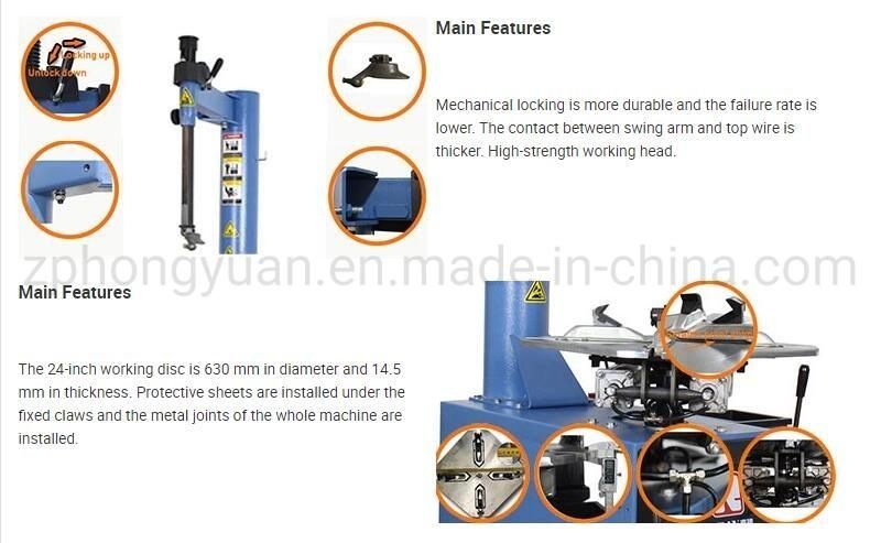 Swing Arm Tyre/Tire Changer for Car, Minivan and Jeep Use