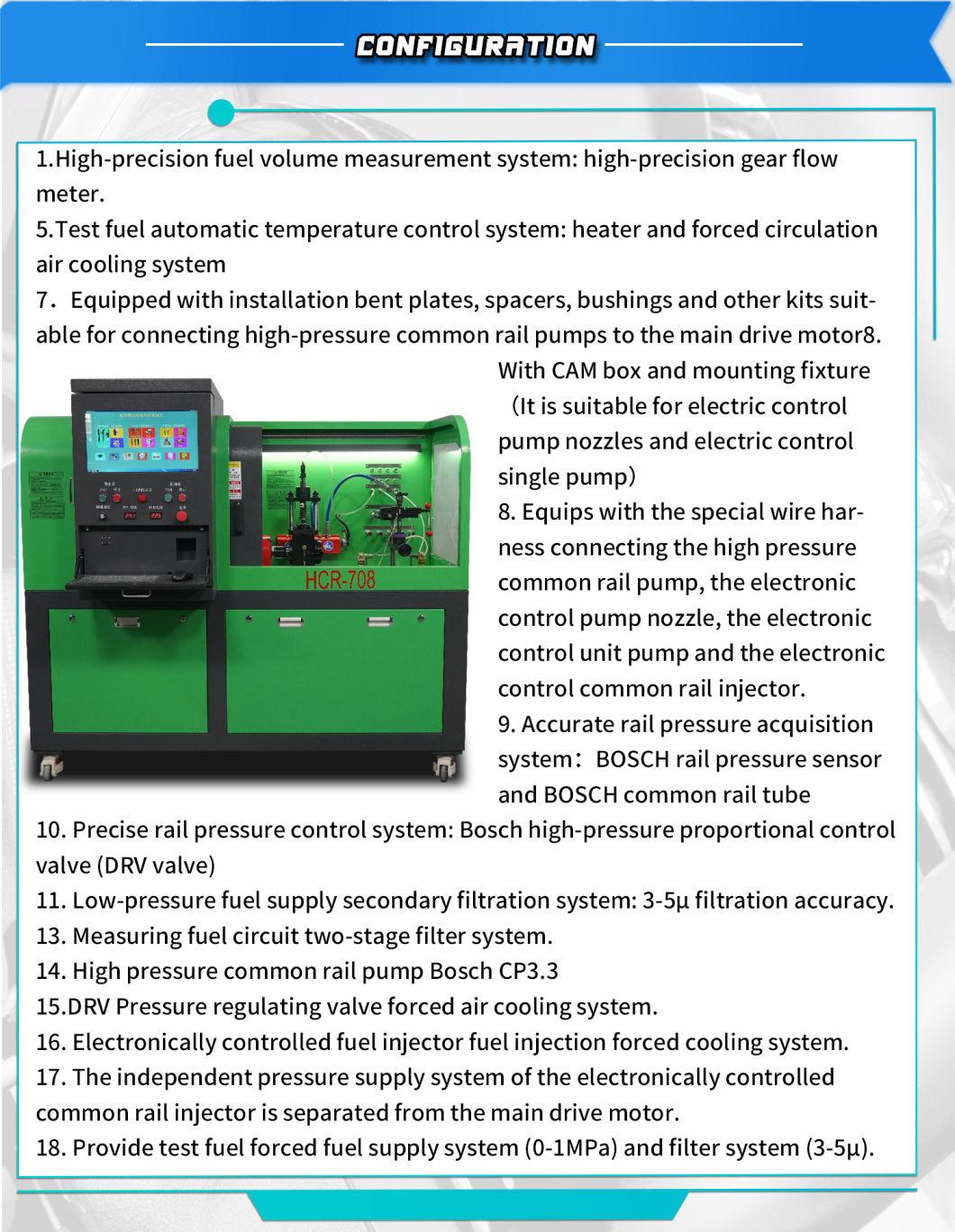 Hcr-708 Diesel Injection Pump Test Bench Eui and Eup Function