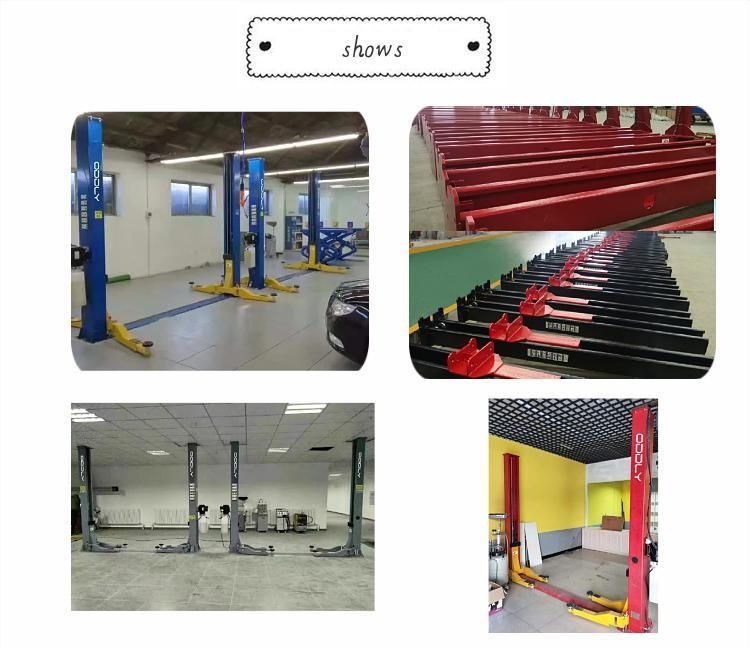 4.0t Clear Floor Hydraulic 2 Post Auto Hoist Car Lift