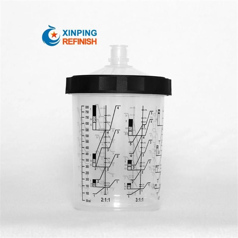 800ml Disposable Air Spray Gun Paint Mixing Cups Pray Gun Replacement Paint Mixing Plastic PP Disposable Inner Cup