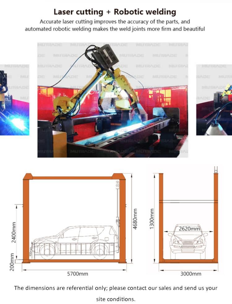 High Quality Four Post Floor to Floor Lifting Platform