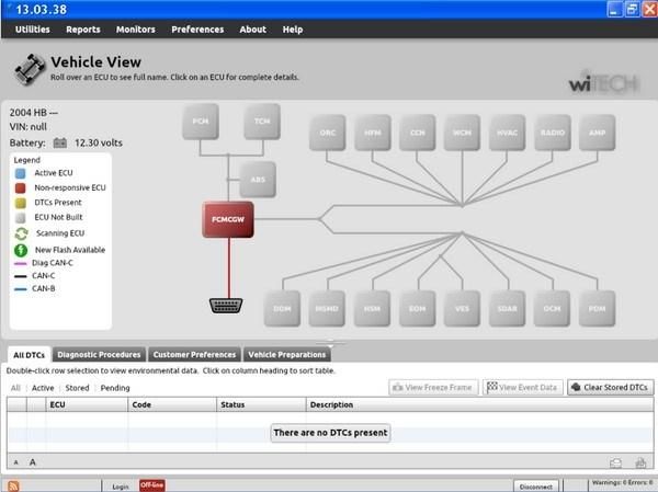 Witech Vci Pod Diagnostic Tool V14.01.20 for Chrysler Support Multi-Languages