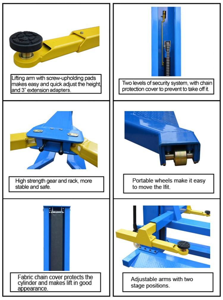 Chain-Drive Two Post Lift Elevator with Competitive Price (209X)