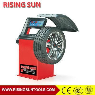 Car Workshop Equipment Semi Automatic Garage Tire Balancer