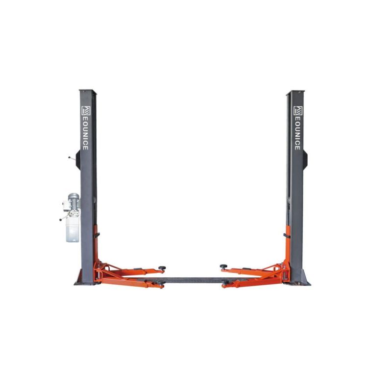 4000kg Single Side Base Plate Two Post Hydraulic Car Lift Hoist for Automobile Vehicles