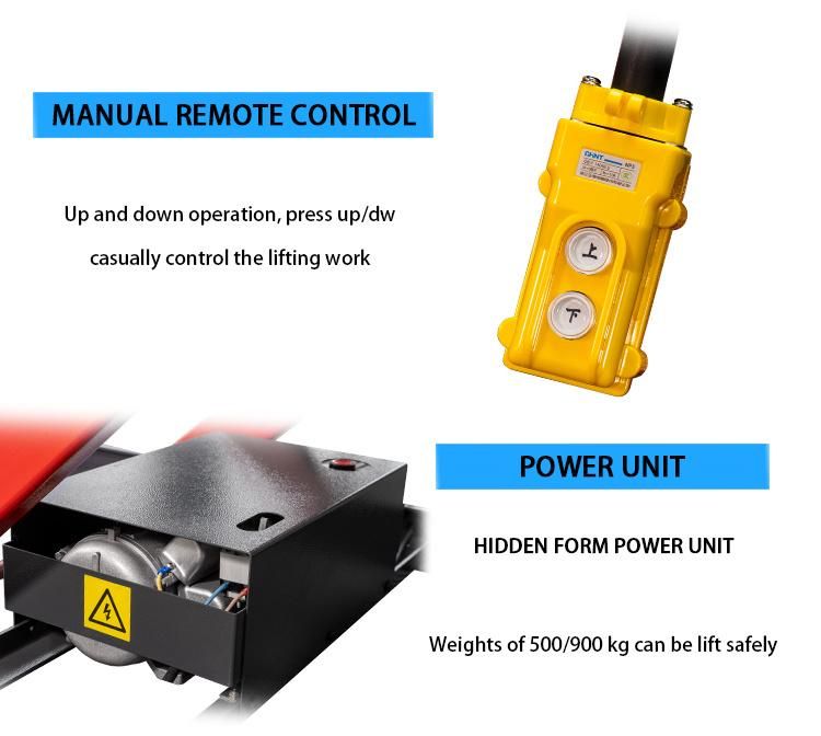 Used Electric Hydraulic Motorcycle Lift Table for Tire Repairing