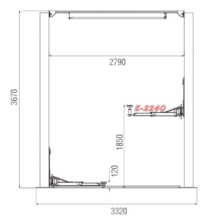 Vico Twin Post Hydraulic Lift Elevator Auto Repair Maintenance