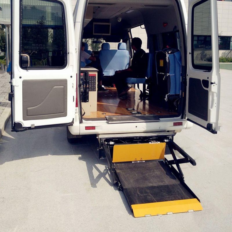 Semi-Automatic Wheelchair Lift for Vans Installed in Back Door