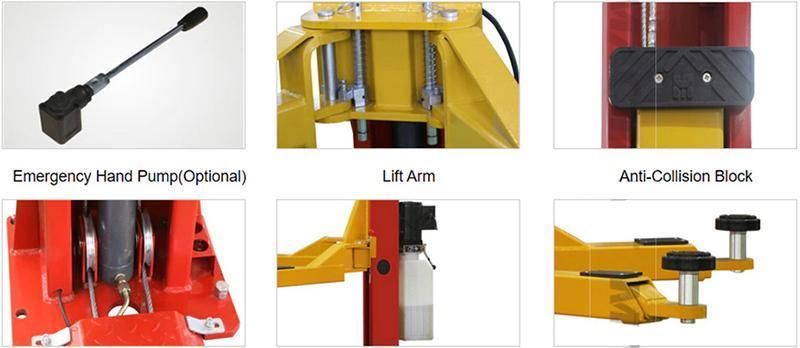 CE Certification Four Post Hydraulic Garage Equipment Car Lift