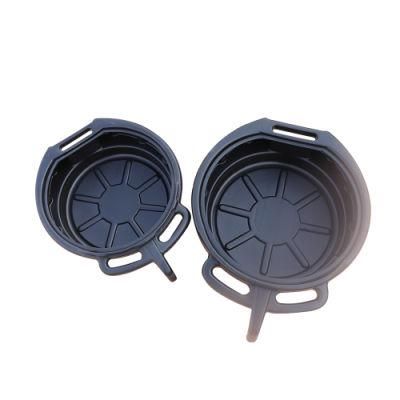 Black 7 Litre Oil Drain Pan Tray