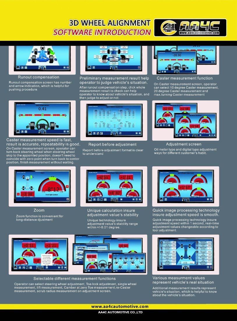 AA4c Camera Beamautomatically Move 3D Wheel Alignment (AA-DT121B)