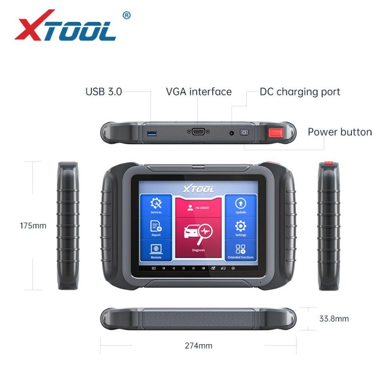 Xtool D8 Bt 2022 Newest Automotive OE All Systems Diagnostic Scanner ECU Coding 30+ Service Functions Bi-Directional Control