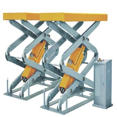 Scissor Auto Car Hoist Car Garage Equipment with Double Cylinder