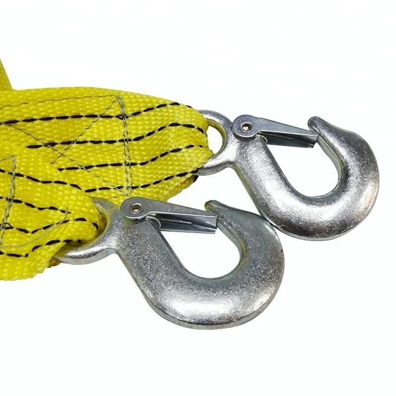 Auto Car Parts Polyester Trailer Tow Strap Rope with Hook