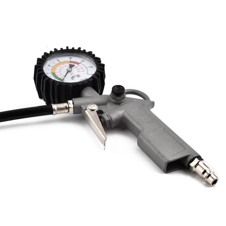 Car Tire Pressure Gauge and Inflator Mechanical Dial Tire Inflator Gauge Automobile Repair Tools