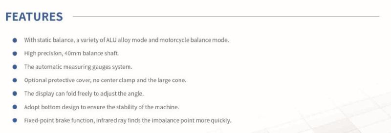 Wheel Balancer with Static Balance Alu Mode and Motorcycle Mode Folded Display Tyre Changer Tire Changer Balancing Machine Garage Equipment