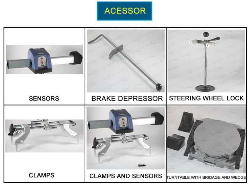 Car Service Station Wheel Alignment with CCD Sensor