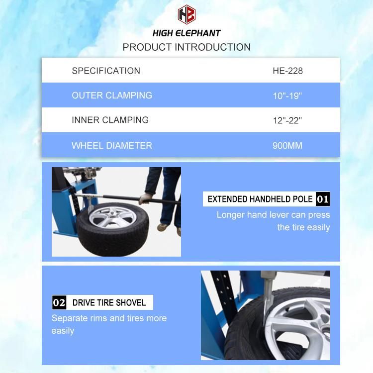 Easier Mounting and Dismounting Operation Tire Changer