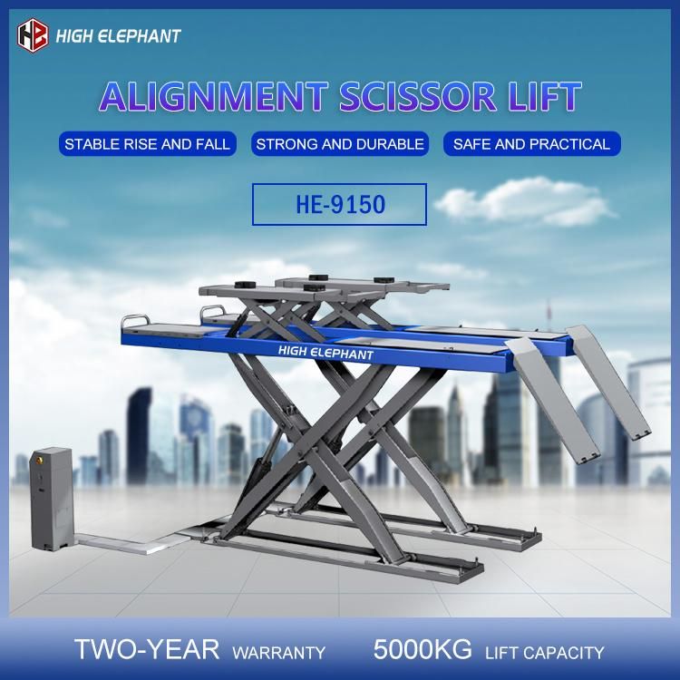 Low Profile Ultra-Thin Alignment Scissor Car Lift Vehicle Lift Auto Hoist Hydraulic Lift 4t