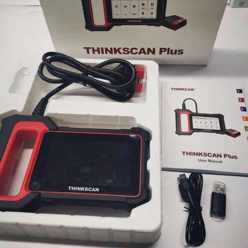 Thinkcar Thinkscan Plus S4 Lifetime Free Optional 3 Reset Car Diagnostic Tool Ecm/Tcm/ABS/SRS/Bcm System OBD2 Auto Scanner