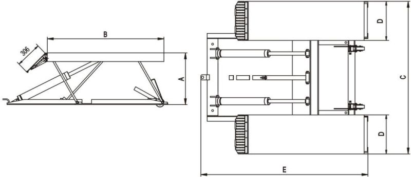 High Precision Single Point Lock Release Scissors Vehicle Lift (LR10)