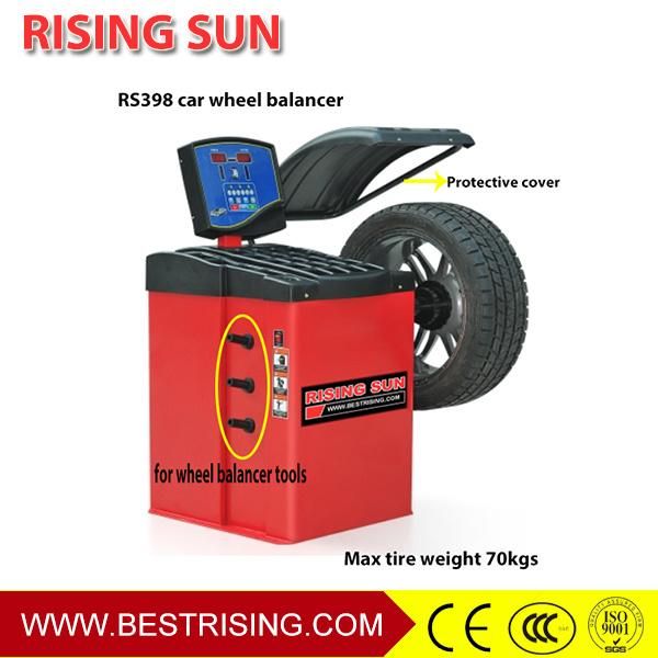 Car Workshop Equipment Semi Automatic Garage Tire Balancer