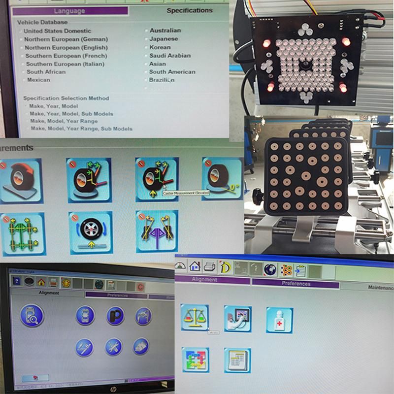 Automatic Automotive 3D Wheel Alignment for Car Service Station