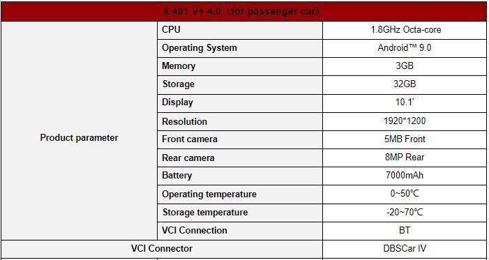 X431 V+ Full Line Tube Function Diagnostic Automobile Maintenance Tester