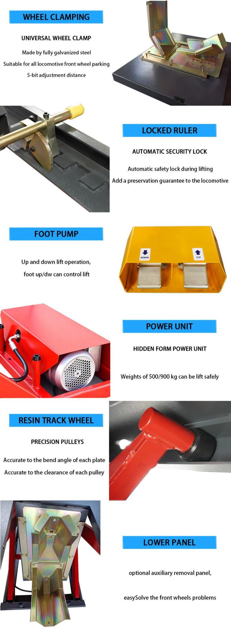 Durable Wear Resistant Auto Launch Car Lift with CE Certification