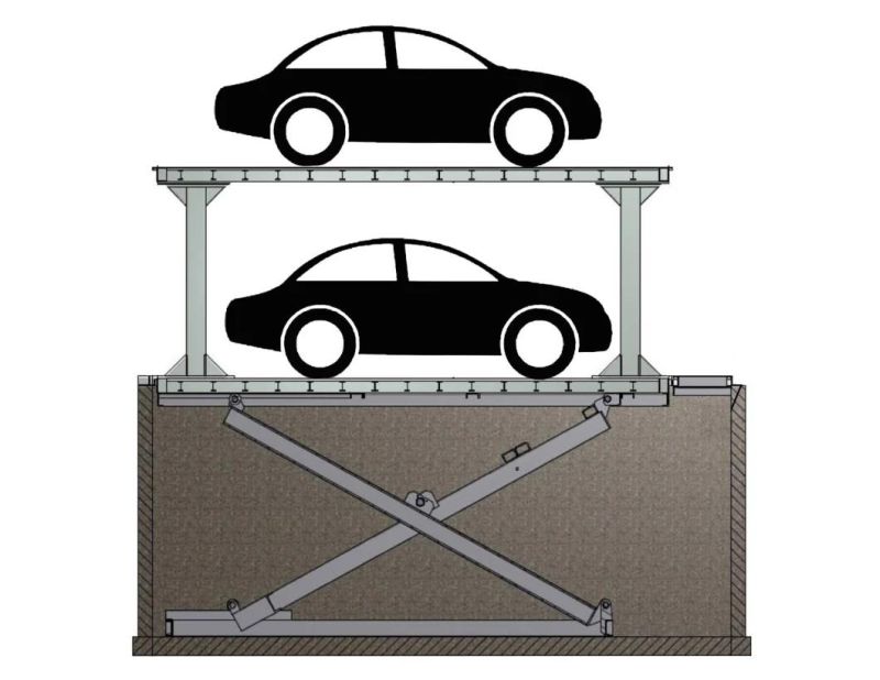 Home Garage Basement Car Parking Hoist Scissor Lift Platform