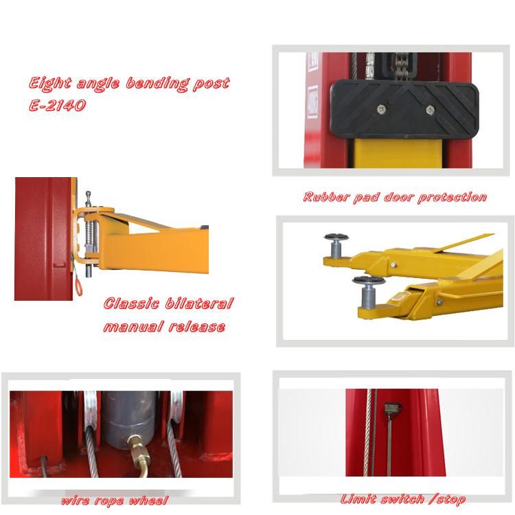 Vico Manual Release Car Lift Twin Post Hydraulic Auto Hoist