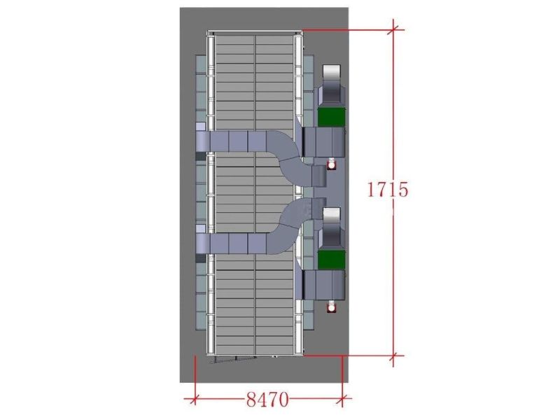 17m Stainless Steel Diesel Burner Heating Industrial Spray Booth