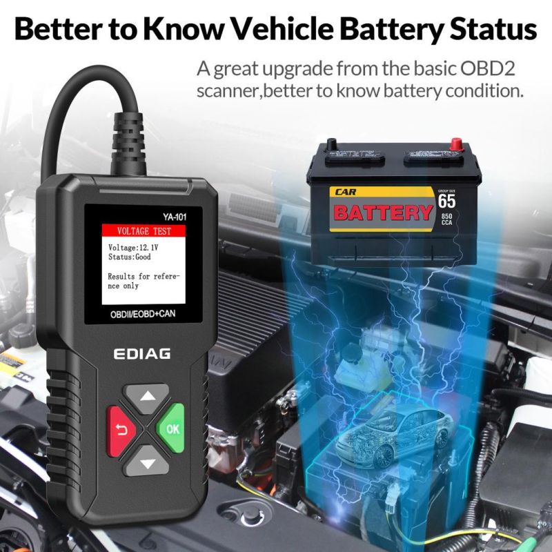 Ediag Ya101 Auto Scanner Same as Launch Cr3001 Obdii Test