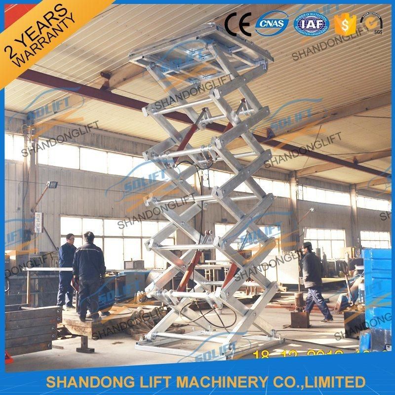 Hydraulic Lift Hot Galvanizing Lift Car Scissor Lift with Ce