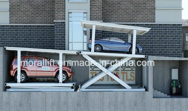 3000kg Electric Scissor Lift for Parking Lot with Double Deck