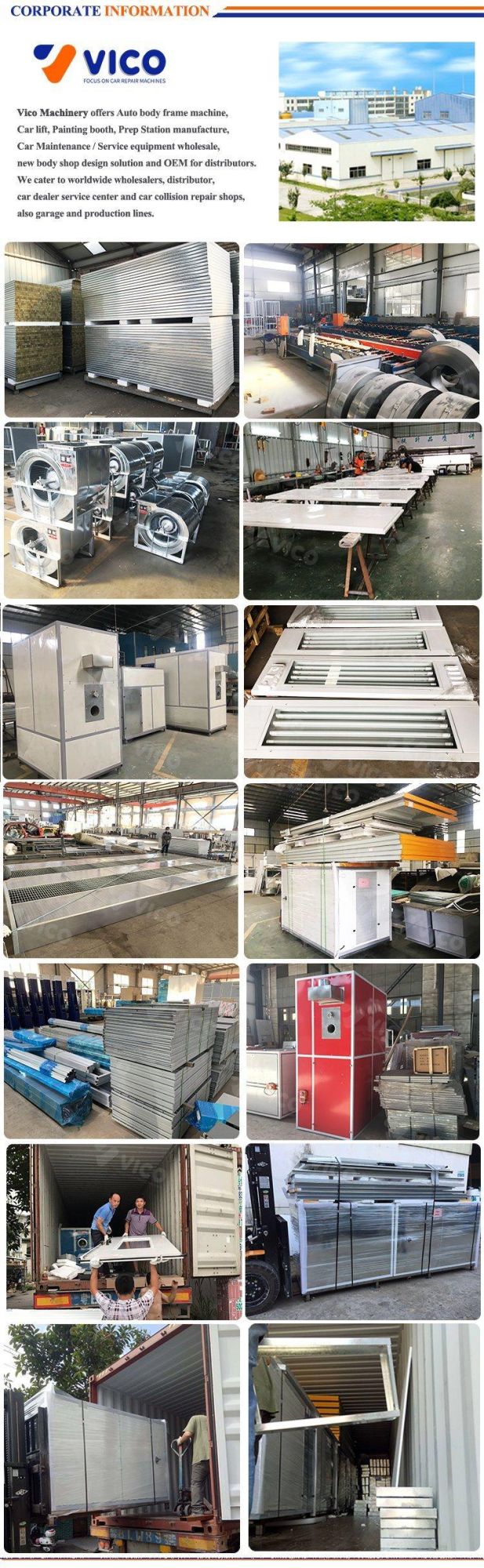 Vico Car Painting Booth Paint Spray Booth Price Spray Booths