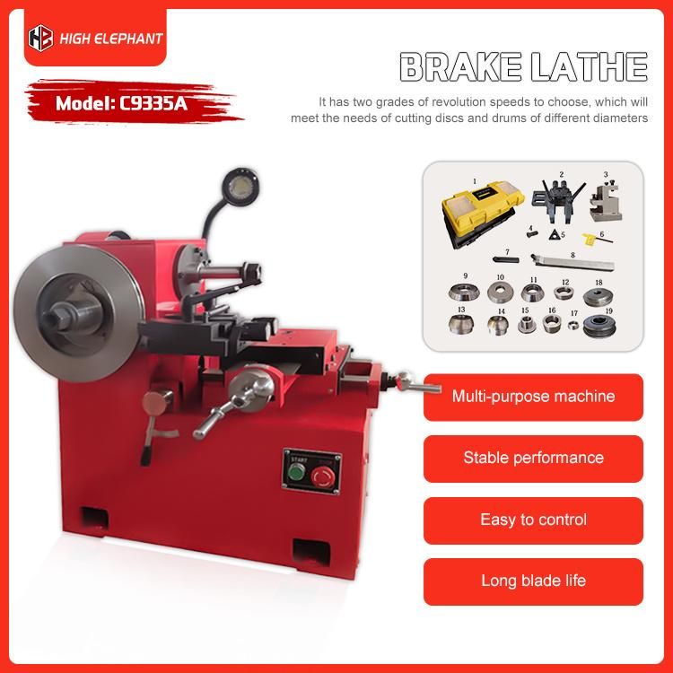 Mechanic Car Brake Lathe C9335A Brake Disc Drum Cutting Machine