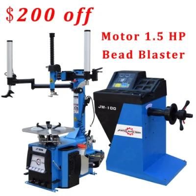 Jt-606 Tire Repair Tool Economic Wheel Balancing Machine Combo